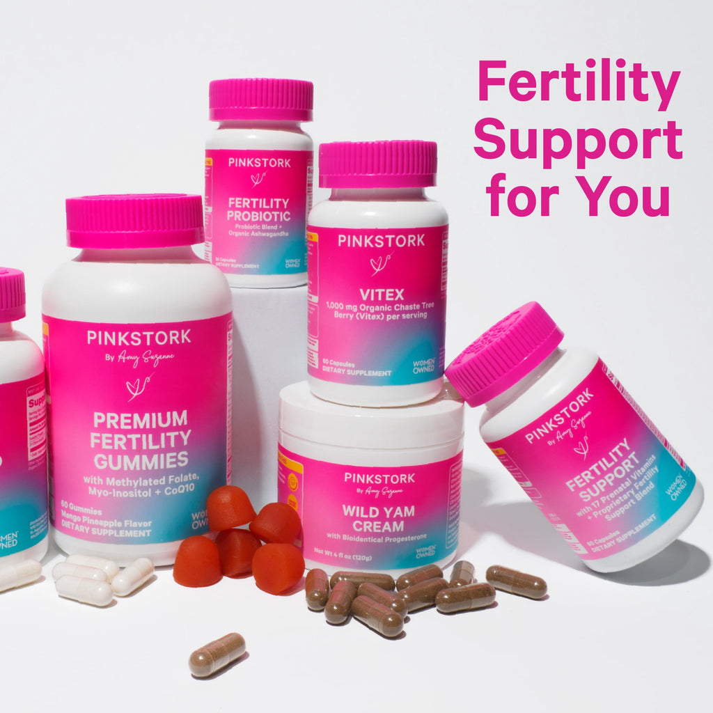 Pink Stork Fertility Probiotic, Vaginal Health Feminine Supplements with Lactobacillus, 30 Capsules