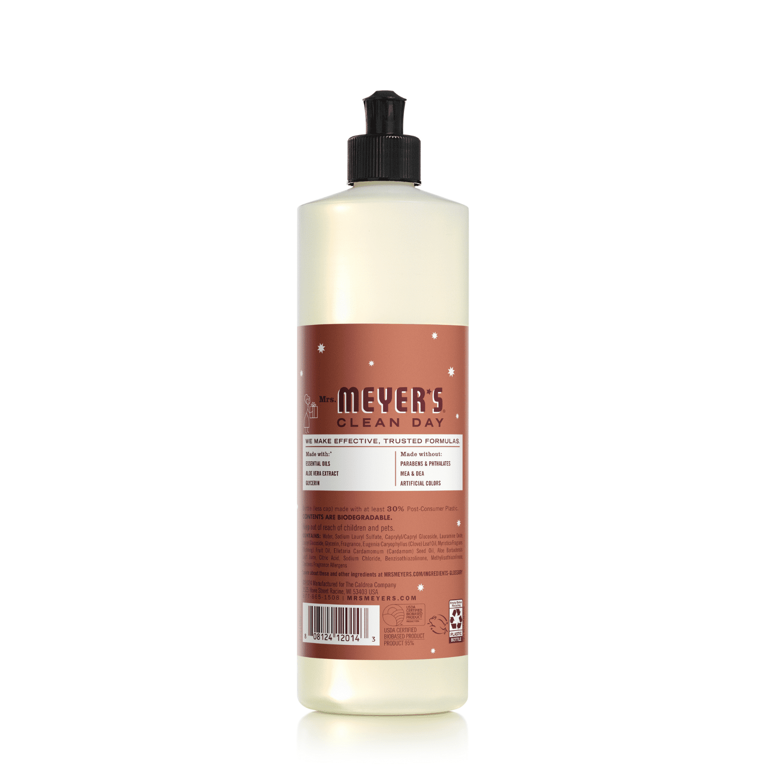 Mrs. Meyer’s Clean Day Gingerbread 3 Pack Variety, Liquid Hand Soap 12.5 fl oz (2), Dish Soap 16 fl oz, 1 ct