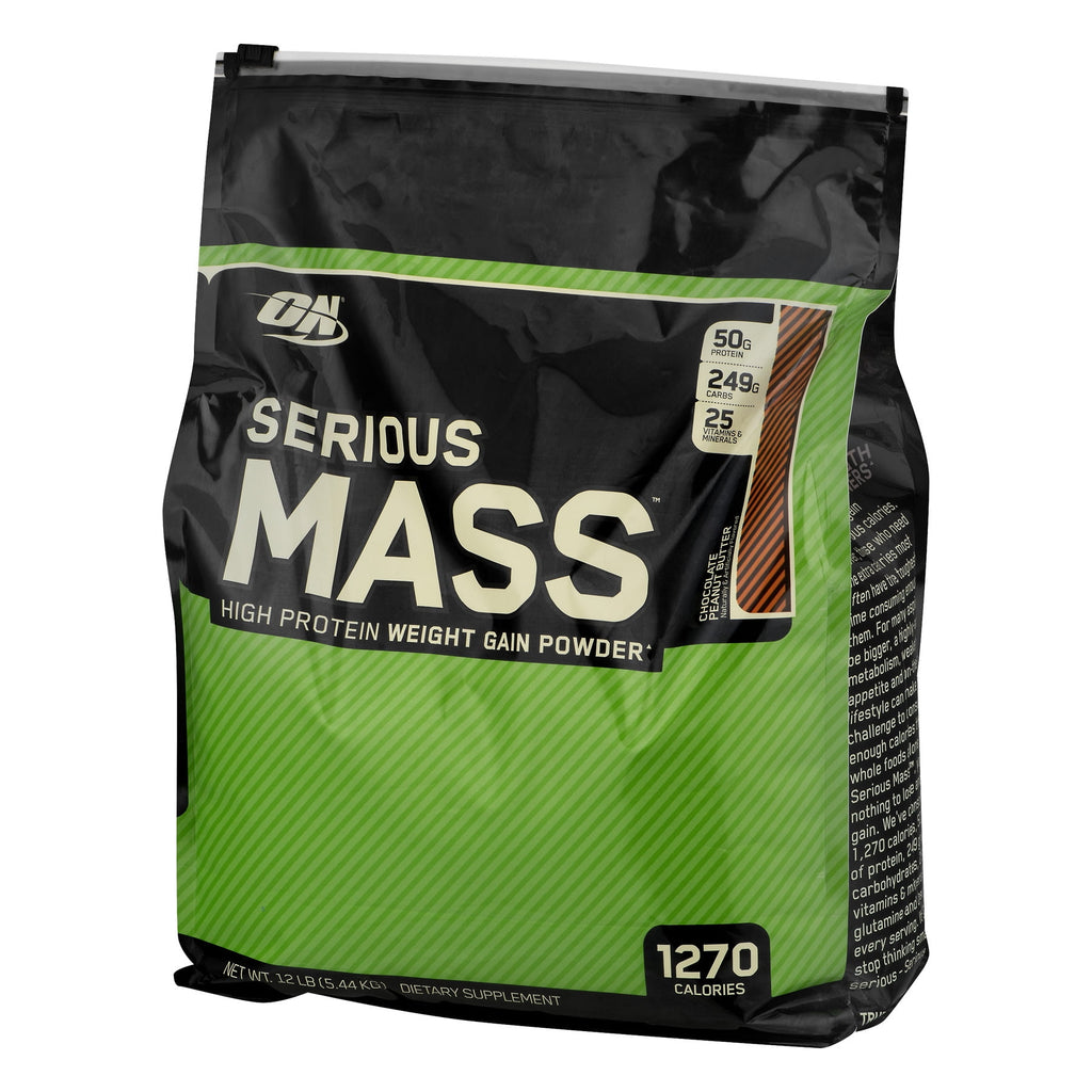 Optimum Nutrition Serious Mass, Vanilla, Weight Gainer Protein Powder, Mass Gainer, 3 lb