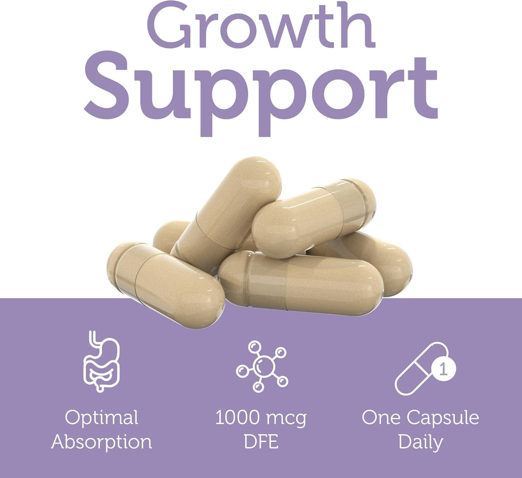 Methylfolate, Stable &amp; Active Folate, Supports Healthy Fetal Development, 120 Capsules, Zahler