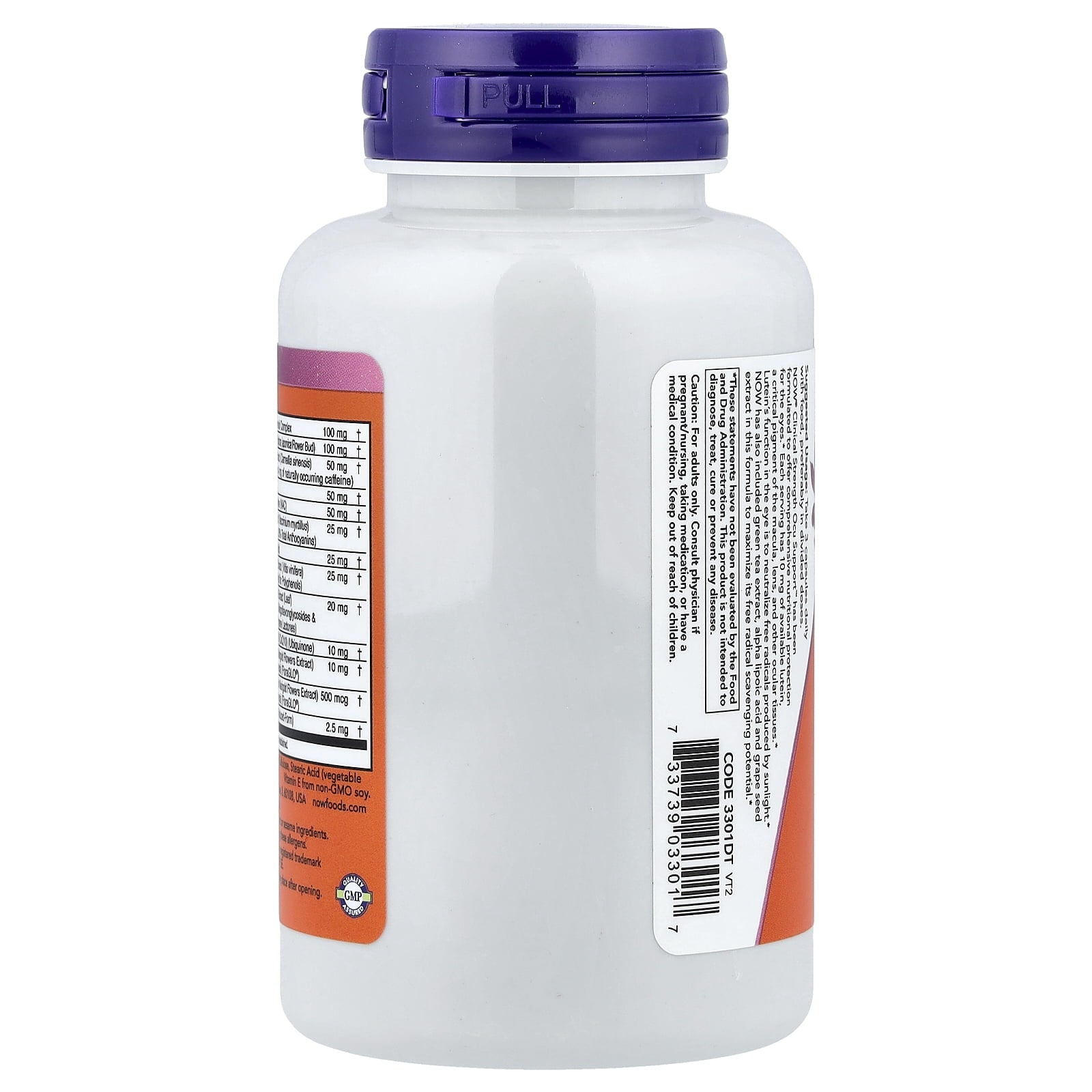 NOW Foods Supplements, Ocu Support™with FloraGLO® Lutein, plus Vitamins A, C and E, 90 Veg Capsules