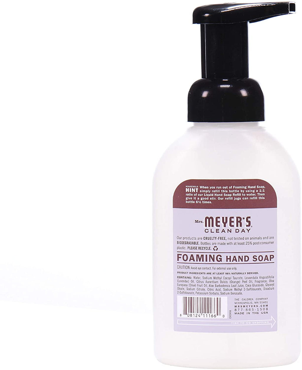 Mrs. Meyer&amp;amp;#039;s Foaming Hand Soap, Lavender, 10 oz, 6/Carton (662031)