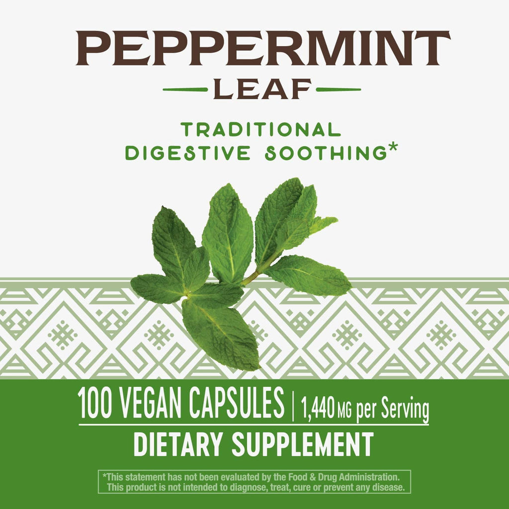 Nature's Way Peppermint Leaves 100 Capsules