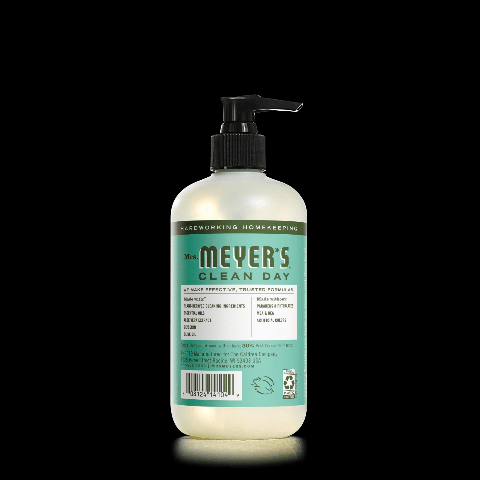 MRS. MEYER'S CLEAN DAY Liquid Hand Soap Variety Pack, Lemon Verbena, Lavender, Basil, Compassion Flower, 12.5 fl oz Each, 1 CT
