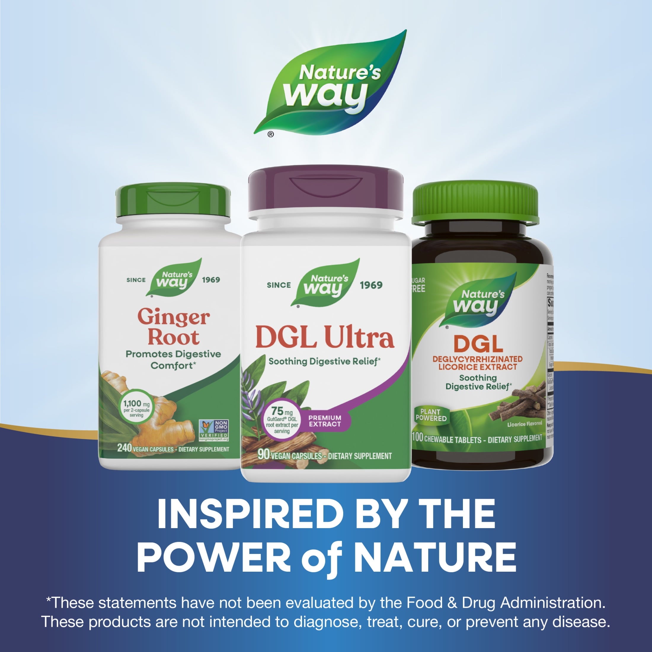 Nature's Way DGL Ultra Capsules, Licorice Root Extract, Soothing Digestive Relief*, Unisex, 90ct