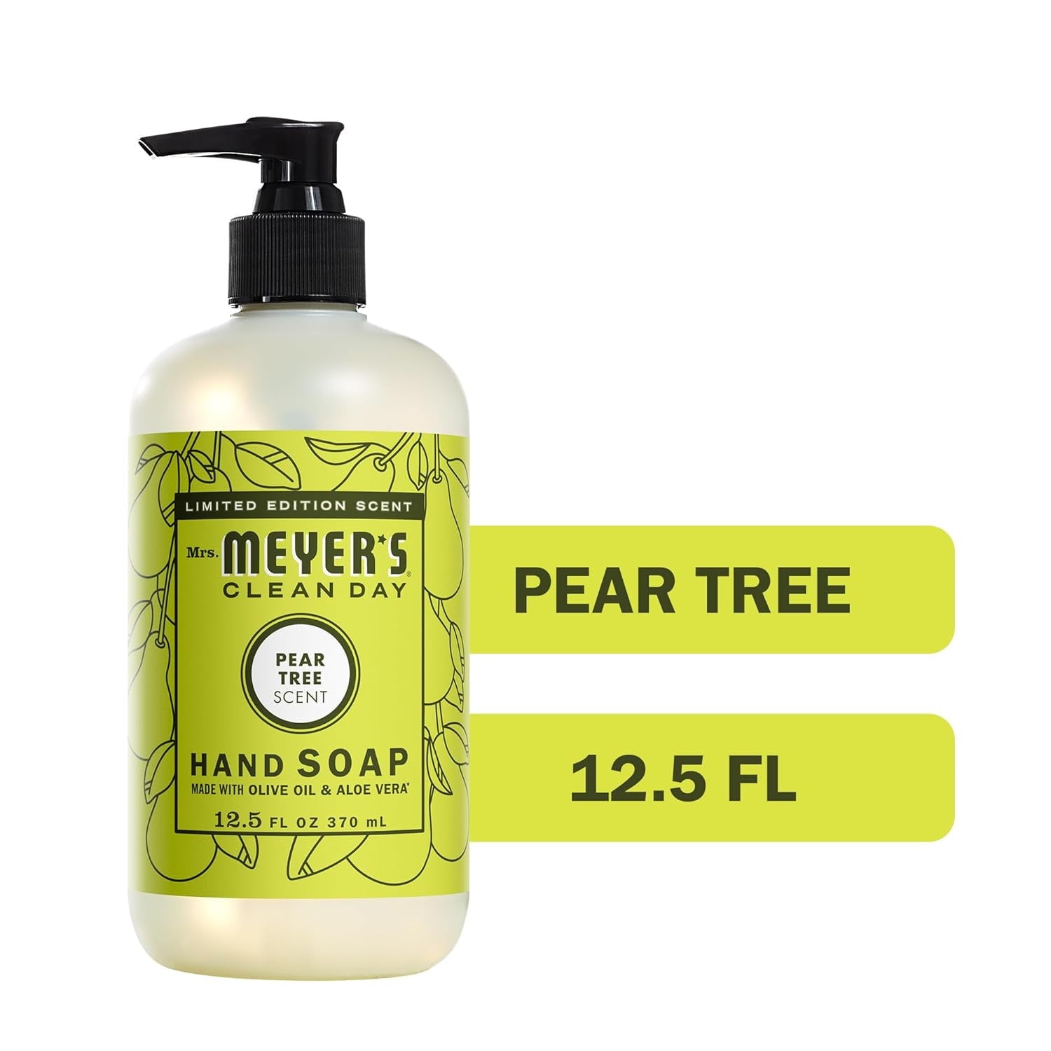 Mrs. Meyer’s Clean Day Liquid Hand Soap, Pear Tree, 12.5 FL oz (Pack - 3)