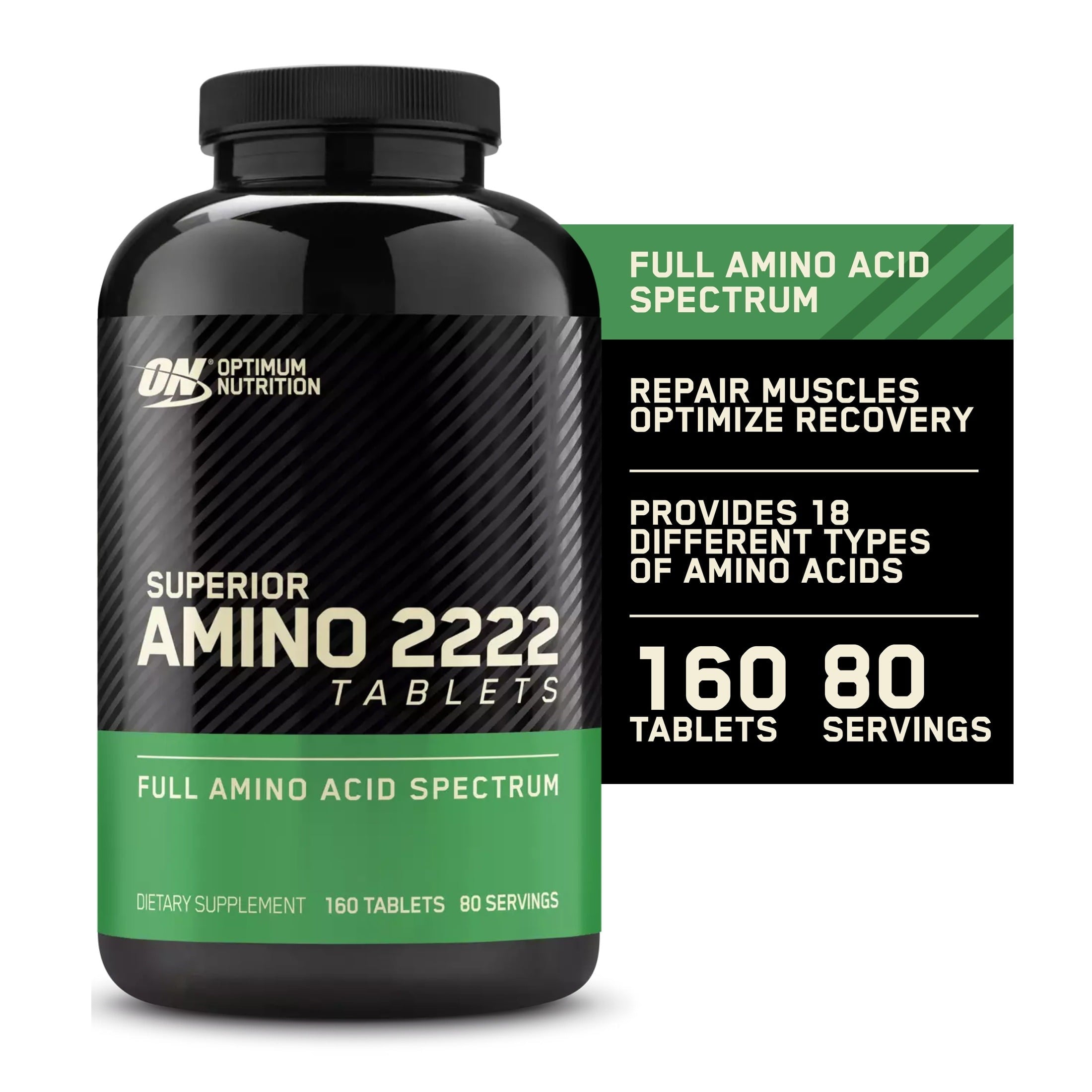 Optimum Nutrition Superior Amino 2222, 160 Ct