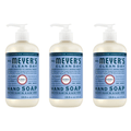Mrs. Meyer's Clean Day Liquid Hand Soap, Bluebell Scent, 12.5 fl oz Bottle (Pack of 3)