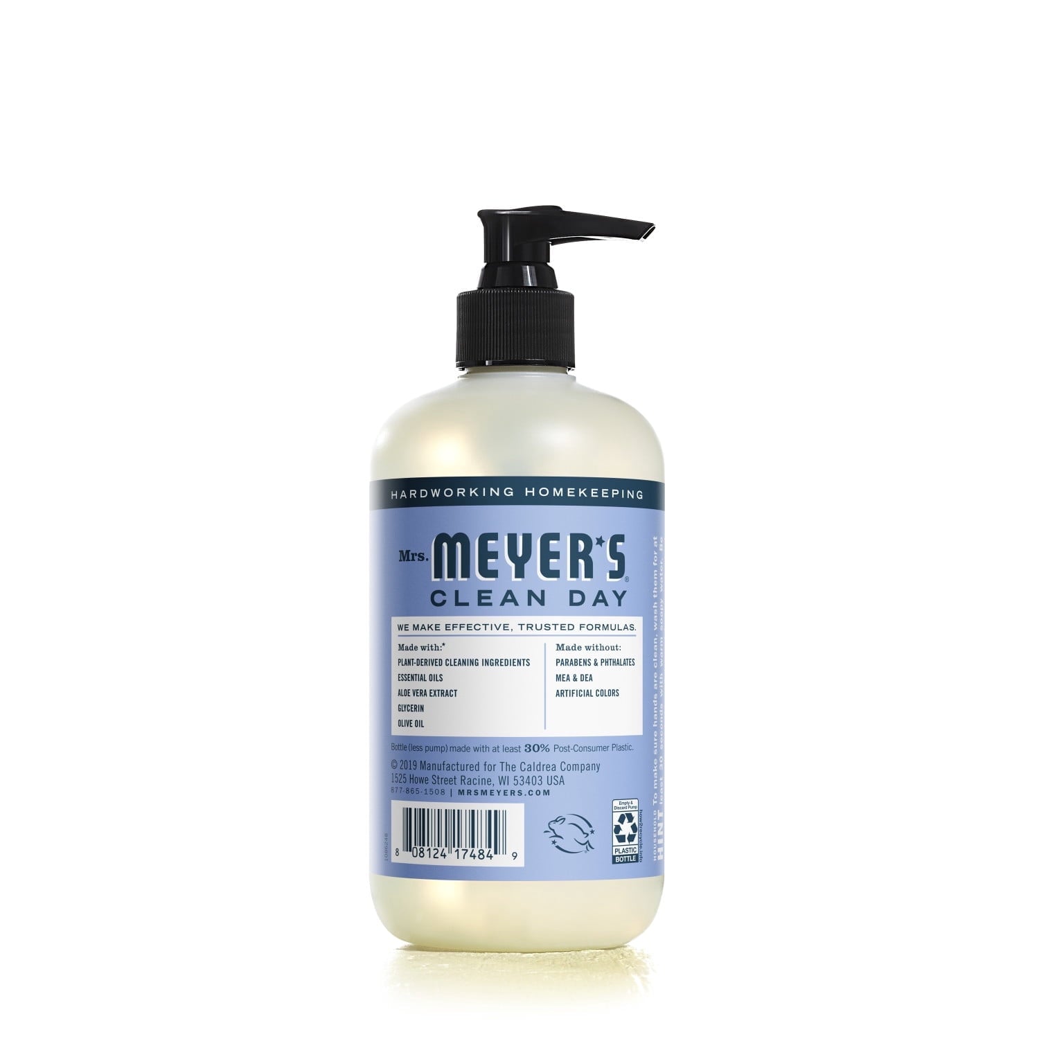 Mrs. Meyer's Clean Day Liquid Hand Soap, Bluebell Scent, 12.5 fl oz Bottle (Pack of 3)