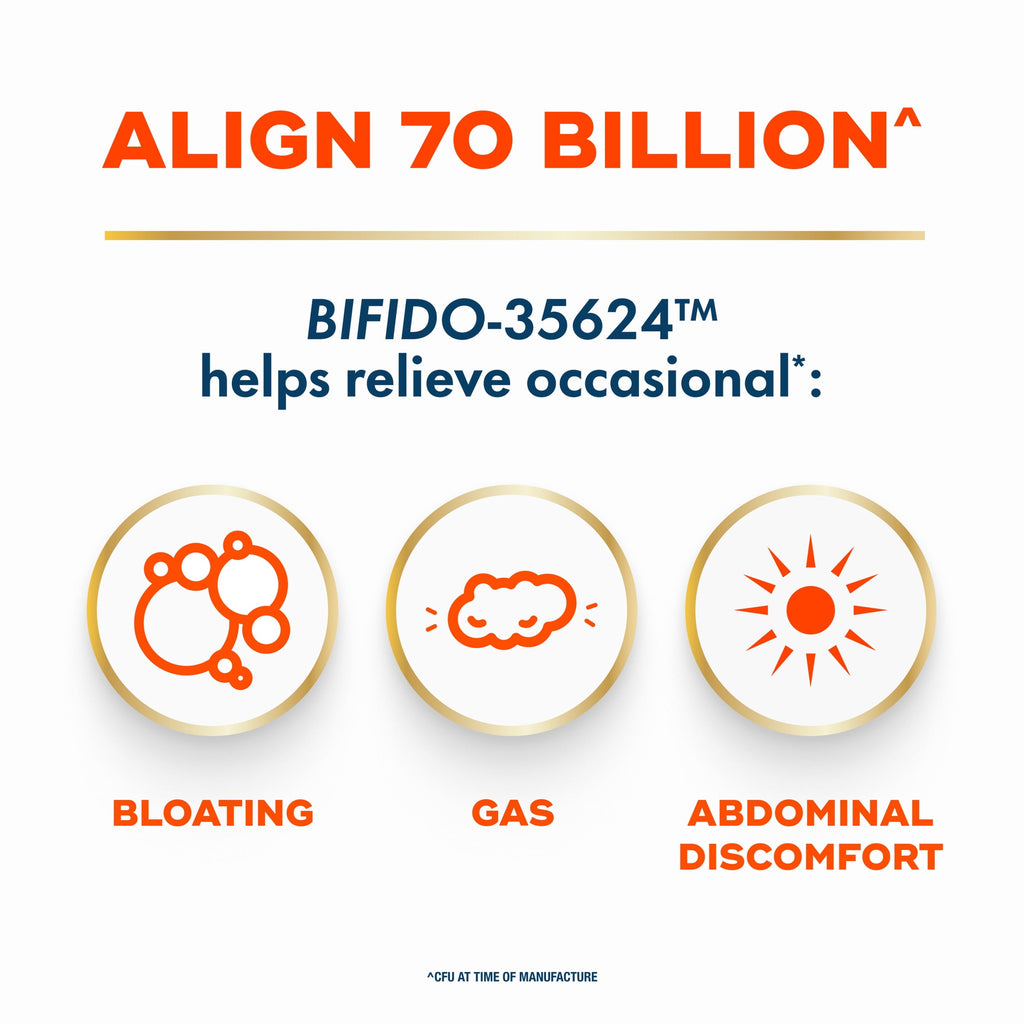 Align Probiotic, 70 Billion CFU^, Daily Probiotic Supplement, 30 Capsules