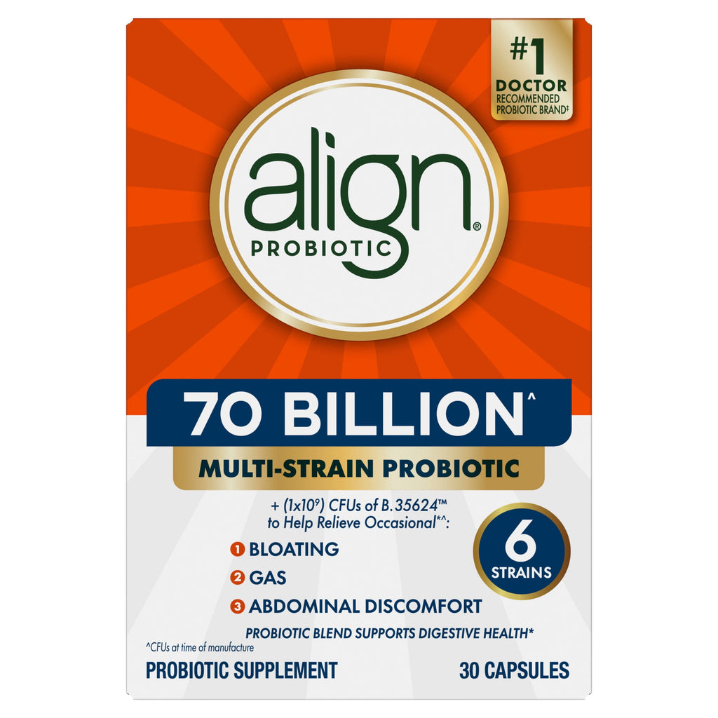 Align Probiotic, 70 Billion CFU^, Daily Probiotic Supplement, 30 Capsules