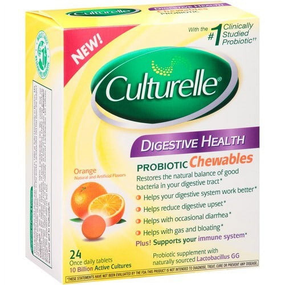 Culturelle Daily Probiotic Digestive Constipation Health Support, 30 Ct