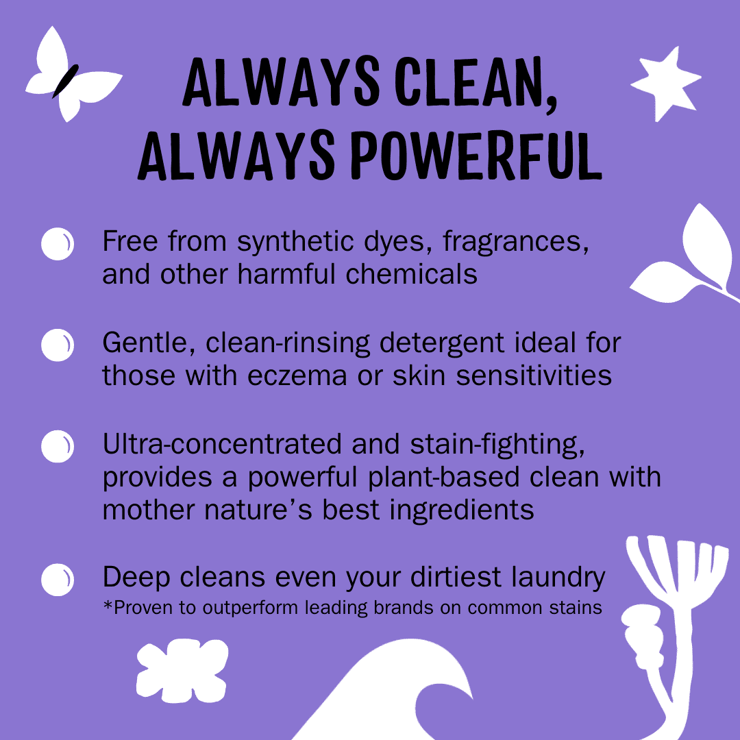 Molly's Suds Original Laundry Detergent Powder | Gentle for Sensitive Skin | Earth-Derived Ingredients | Stain Fighting | 120 Loads (Lavender)