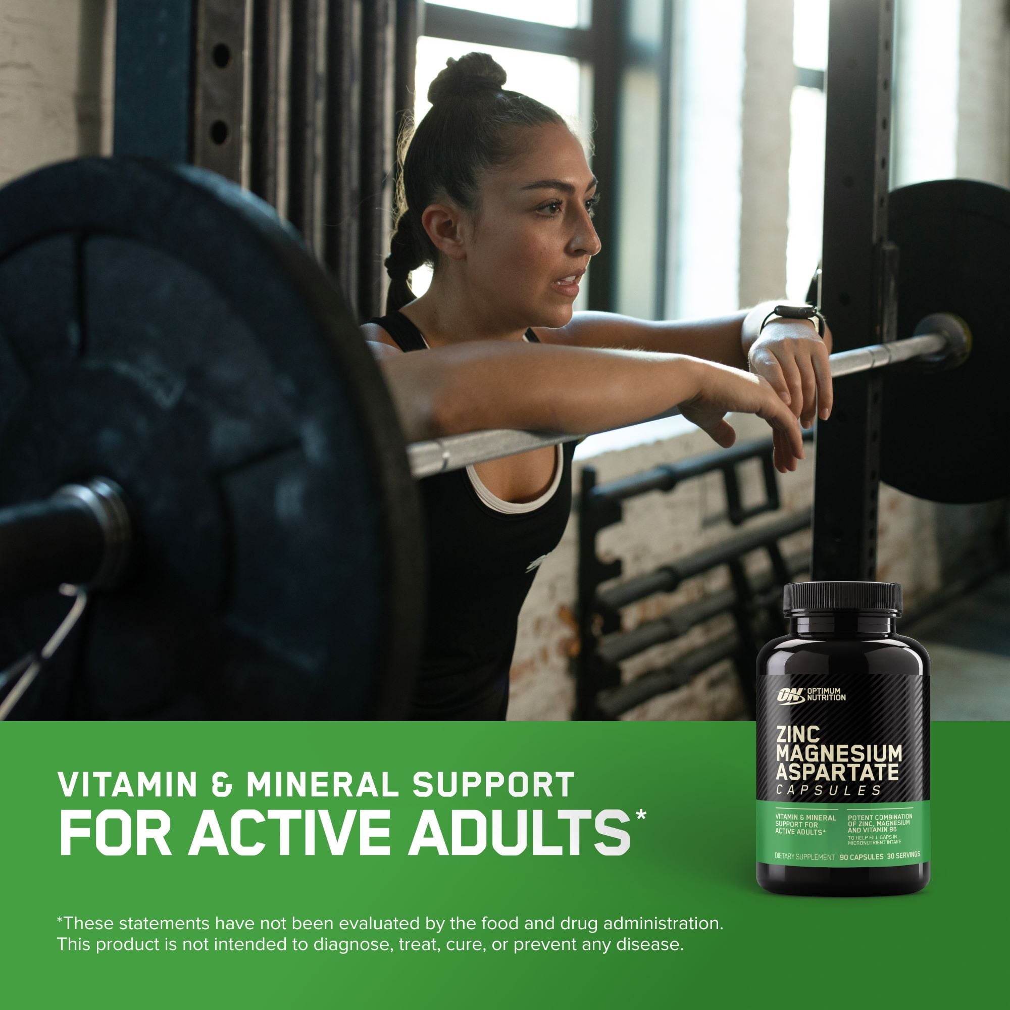 Optimum Nutrition, Zinc Magnesium Aspartate Vitamin, 180 Count