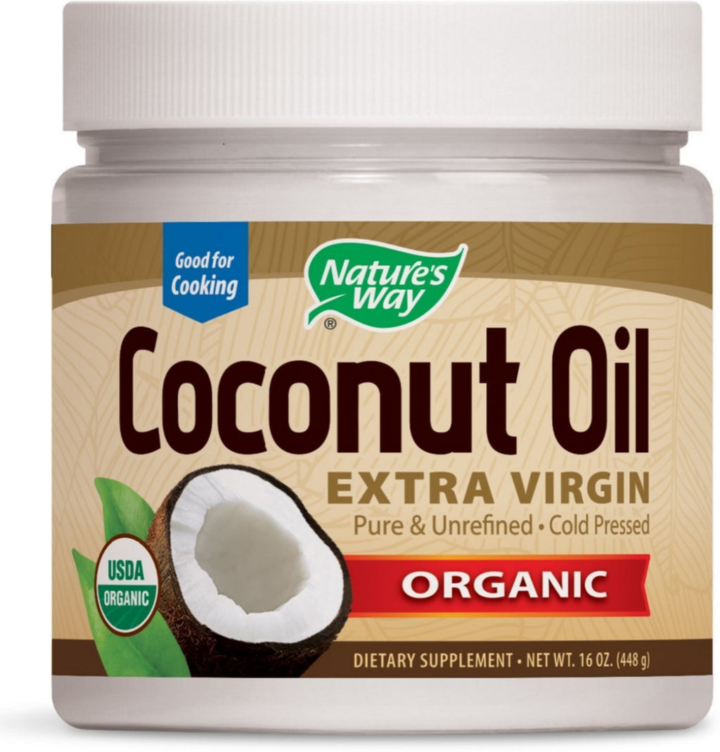 Nature's Way Organic Coconut Oil, Extra Virgin 16 oz