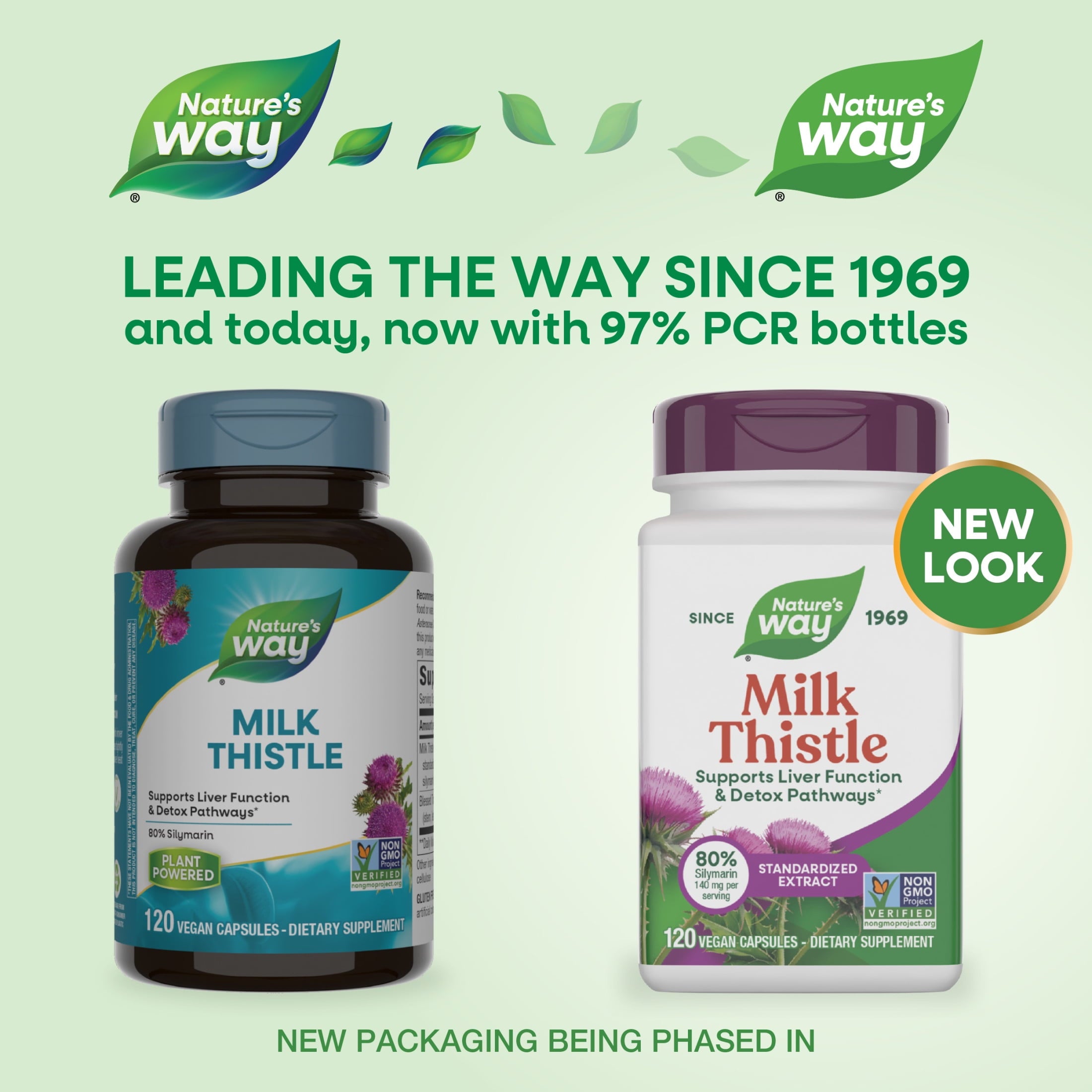 Nature's Way Milk Thistle Capsules, Supports Liver Function*, Unisex, 120ct