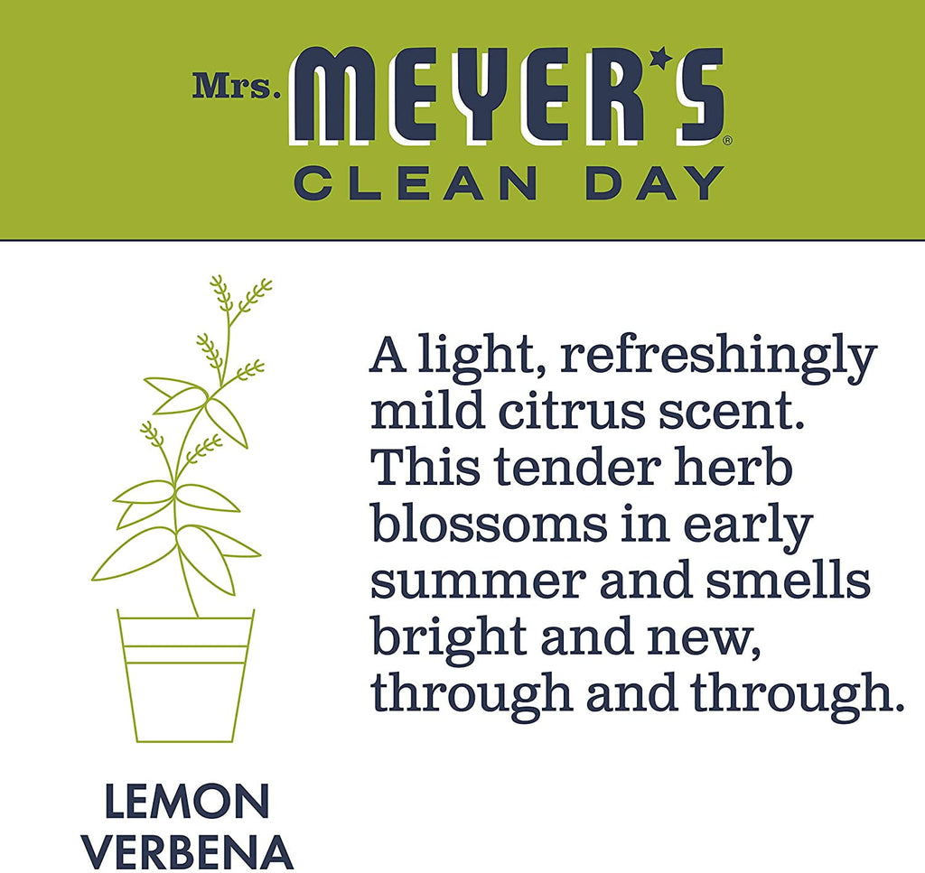 Mrs. Meyer's Clean Day Foaming Hand Soap, Lemon Verbena, 10 oz (Pack of 6)