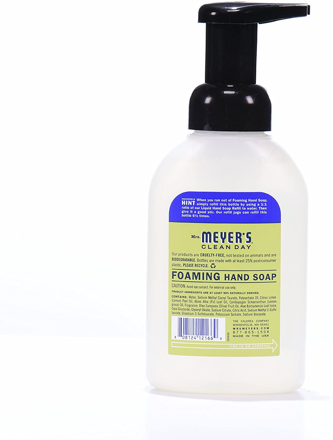 Mrs. Meyer's Clean Day Foaming Hand Soap, Lemon Verbena, 10 oz (Pack of 6)
