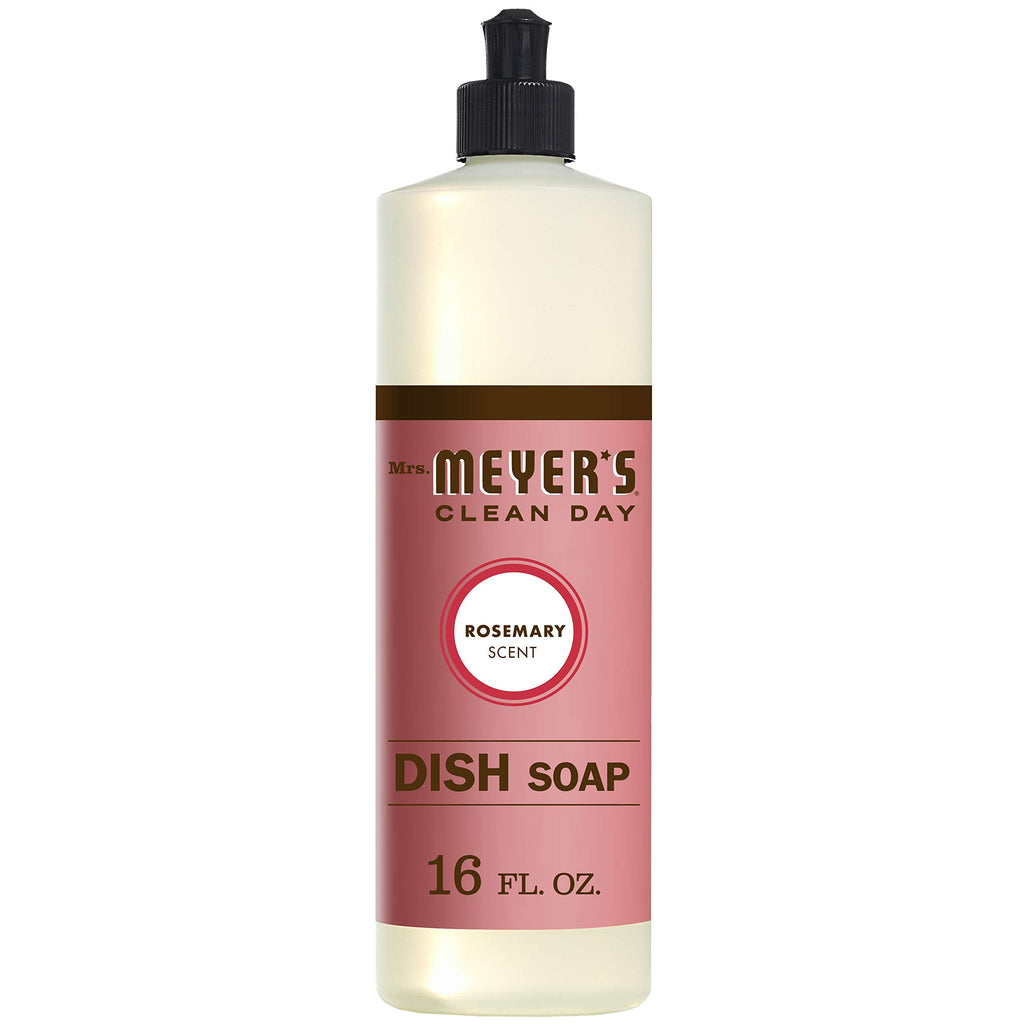 Mrs. Meyer's Clean Day Liquid Dish Soap, Rosemary, 16 Ounce Bottles, 3pk