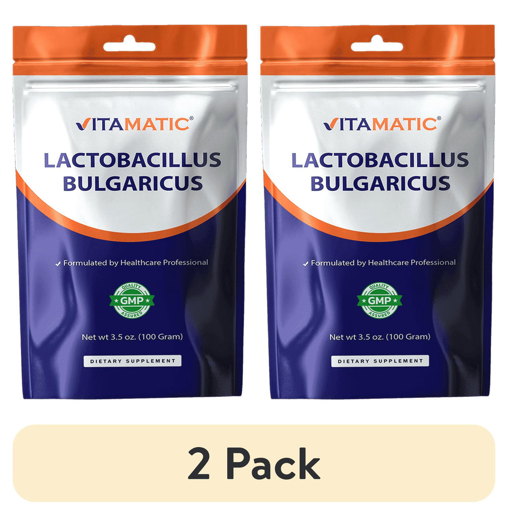Vitamatic Lactobacillus Bulgaricus Probiotic Powder Digestive Support 100 Servings 100 Gram (3.5 OZ)