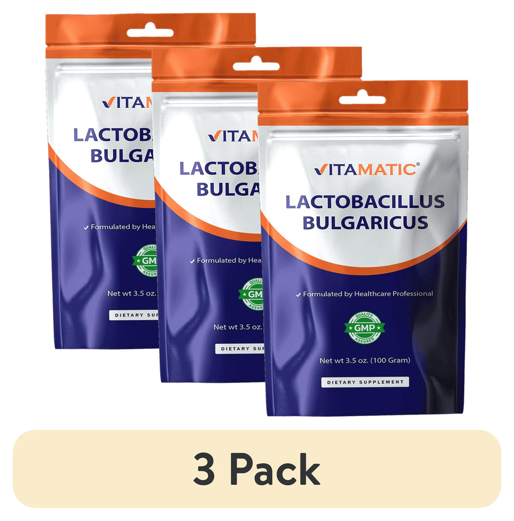 Vitamatic Lactobacillus Bulgaricus Probiotic Powder Digestive Support 100 Servings 100 Gram (3.5 OZ)