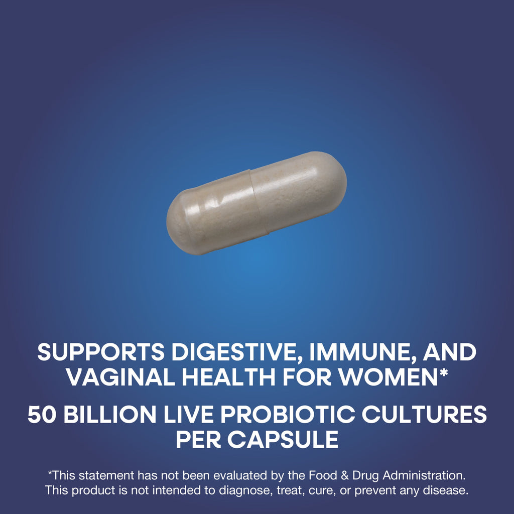Nature's Way Women's Extra Strength** Fortify Probiotic Capsules, 50 Billion Live Cultures, 30 Count
