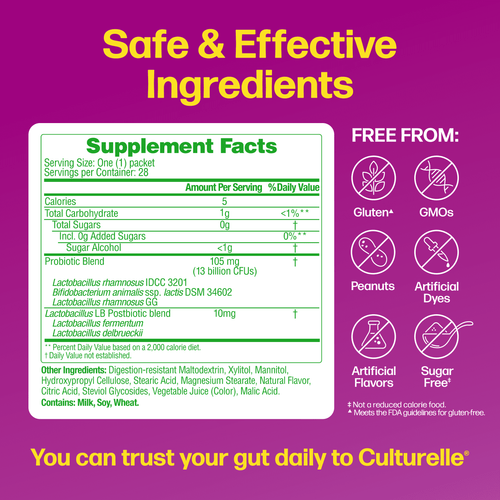 Culturelle Complete 3-in-1 Biotics Mini Chews 28ct