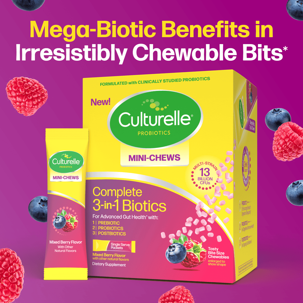Culturelle Complete 3-in-1 Biotics Mini Chews 28ct