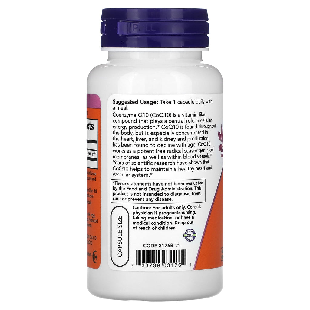 Now Foods Coq10 200Mg - 60 Veg Capsules