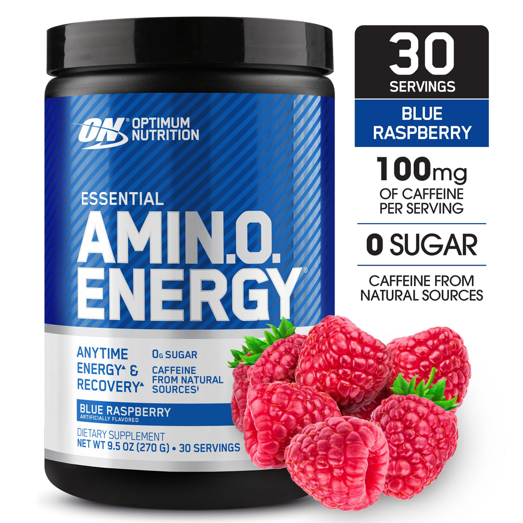 Optimum Nutrition, Essential Amino Energy, Powder, Blue Raspberry, 30 Servings