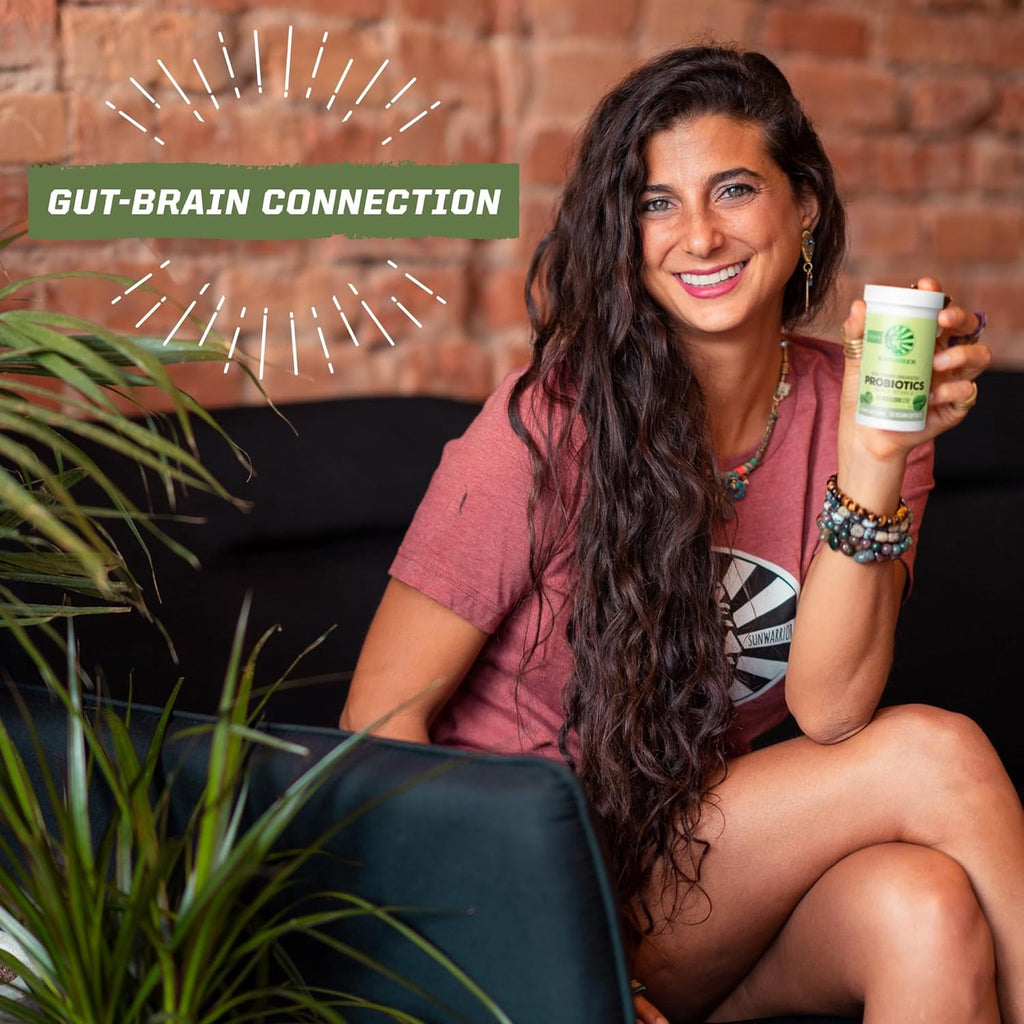 Sunwarrior Organic Soil-Based Probiotics|10 Billion CFU for Digestive Health, 30 CT