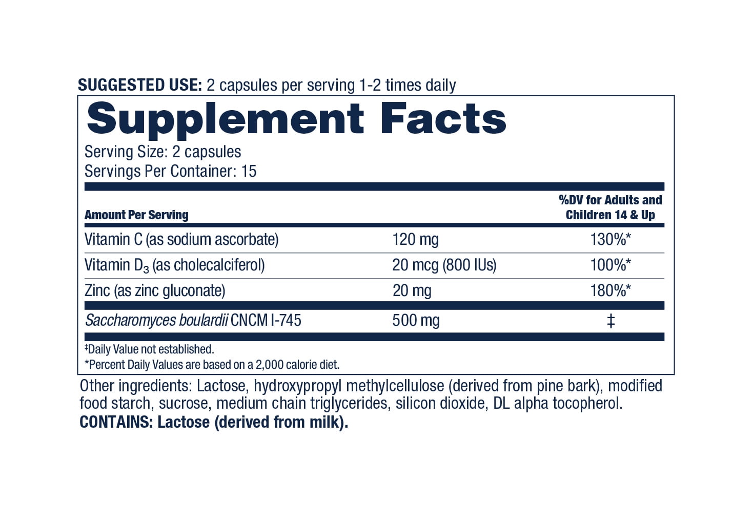 Florastor Select Unisex Daily Probiotic &amp; Immune Support Supplement Capsules, 30 Count