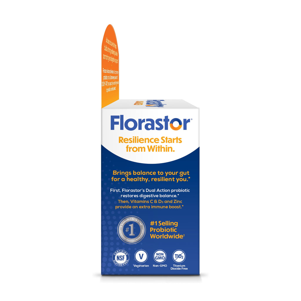 Florastor Select Unisex Daily Probiotic &amp; Immune Support Supplement Capsules, 30 Count