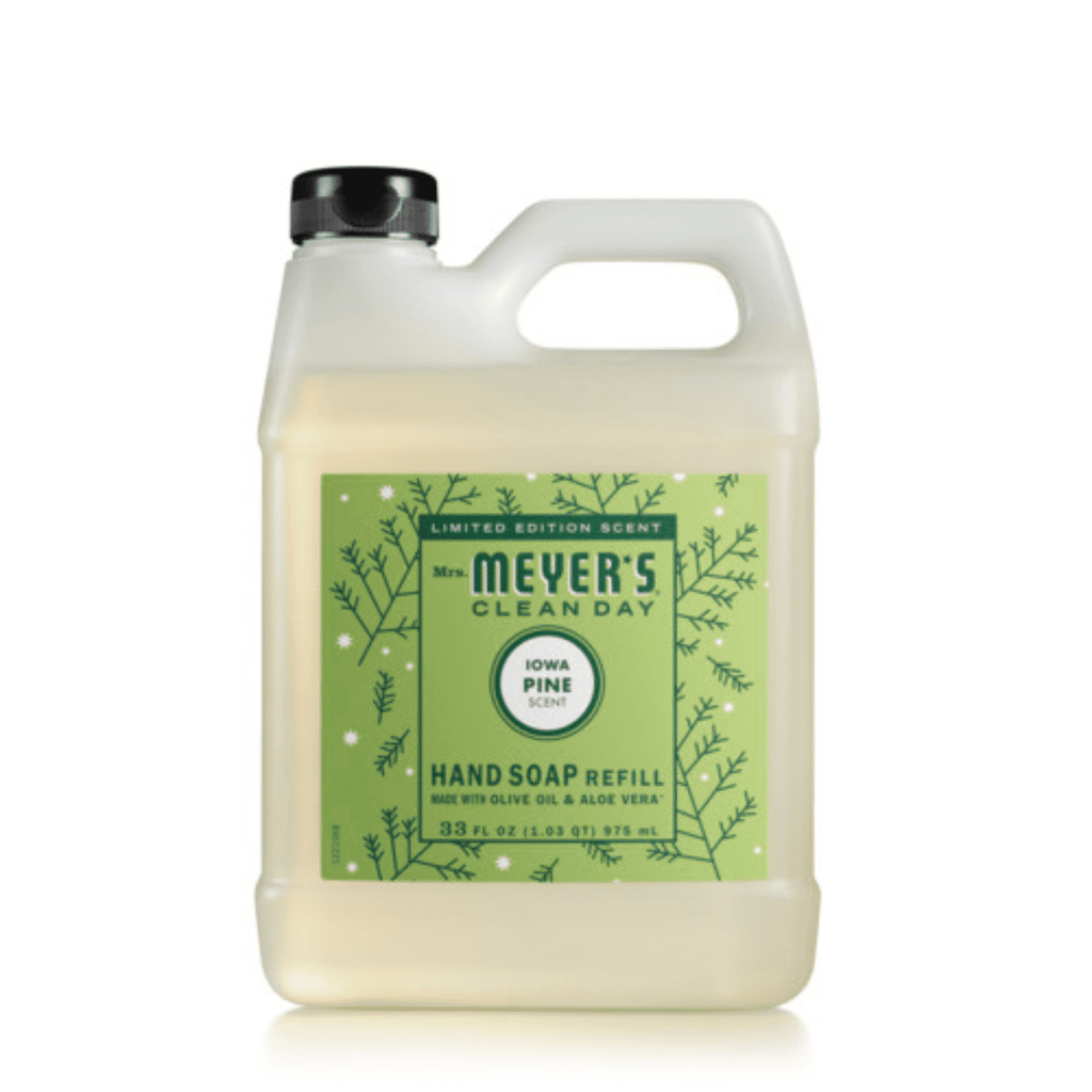 MRS. MEYER'S CLEAN DAY Liquid Hand Soap Variety Pack, Iowa Pine, Refill, 33 fl oz, Refill, 12.5 fl oz, 1 CT