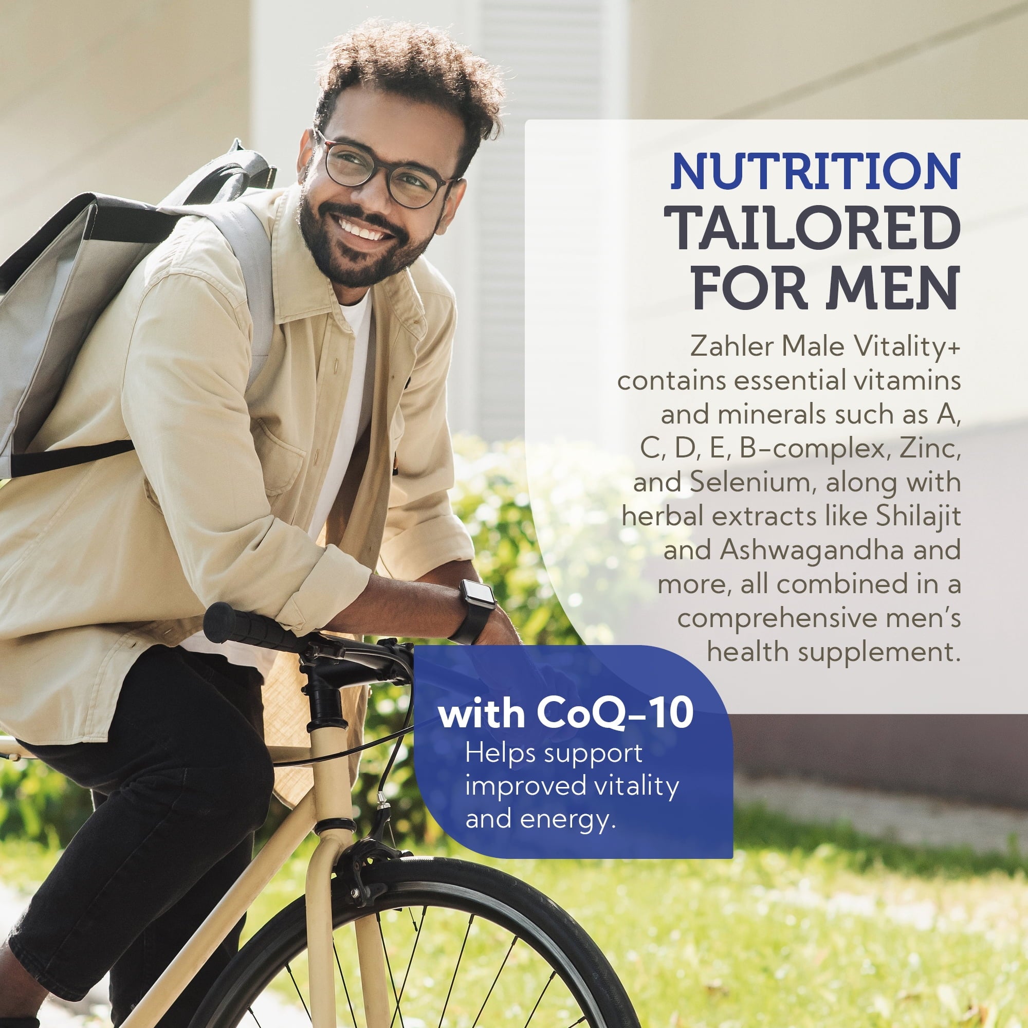Zahler Male Vitality+, Make Fertility Supplement, 120 Tablets