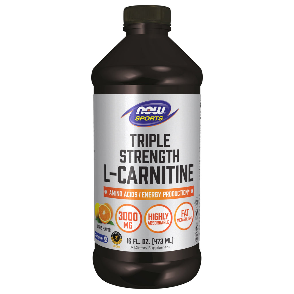Now Liquid L-Carnitine 3000mg, 16 Fl oz