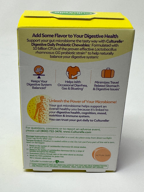 Culturelle Probiotics Digestive Health Lactobacillus Fresh Orange, 24 ct