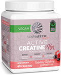 Sunwarrior Creatine Monohydrate Powder, Preworkout for Women, Vegan &amp; Keto-Friendly, 14.1 oz