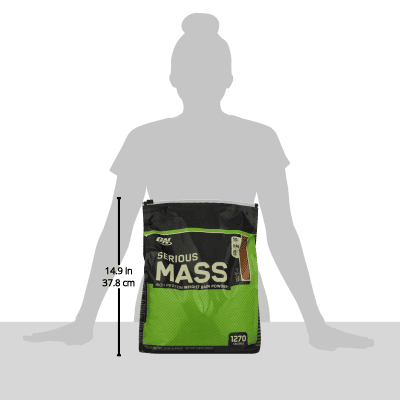 Optimum Nutrition Serious Mass Protein Powder, Strawberry, 50g Protein, 6 Lb