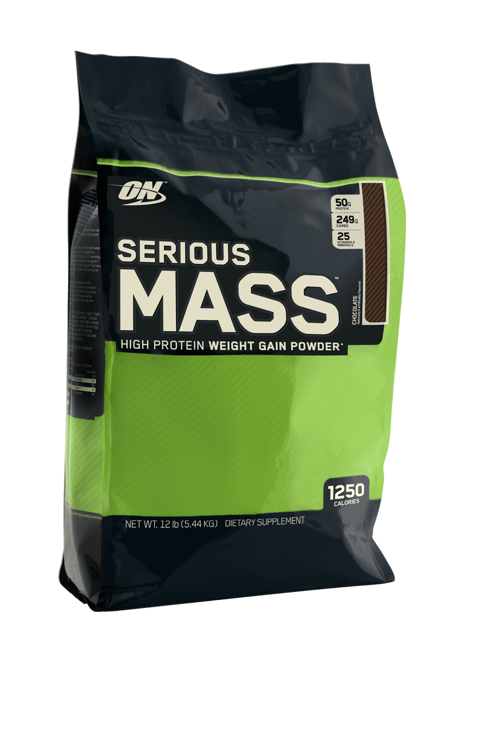 Optimum Nutrition Serious Mass Protein Powder, Strawberry, 50g Protein, 6 Lb
