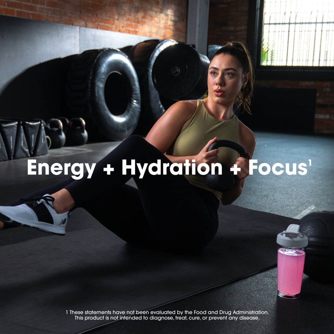 Optimum Nutrition Amino Energy Hydration + Focus Powder, Strawberry Burst, 9.5 oz