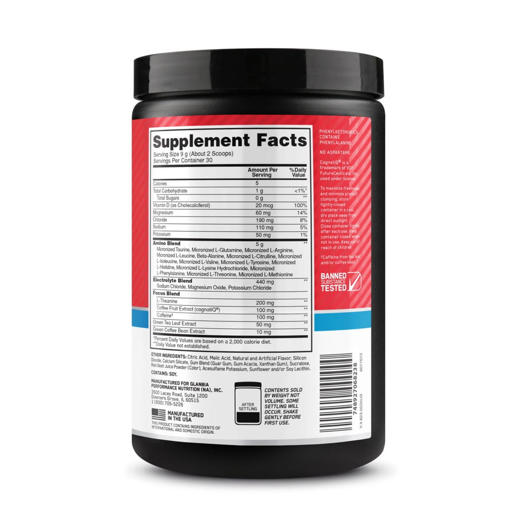 Optimum Nutrition Amino Energy Hydration + Focus Powder, Strawberry Burst, 9.5 oz