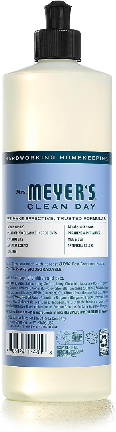 Mrs. Meyer’s Clean Day Variety, 2 Liquid Hand Soap 12.5 oz, 1 Liquid Dish Soap 16 fl oz (Rosemary)