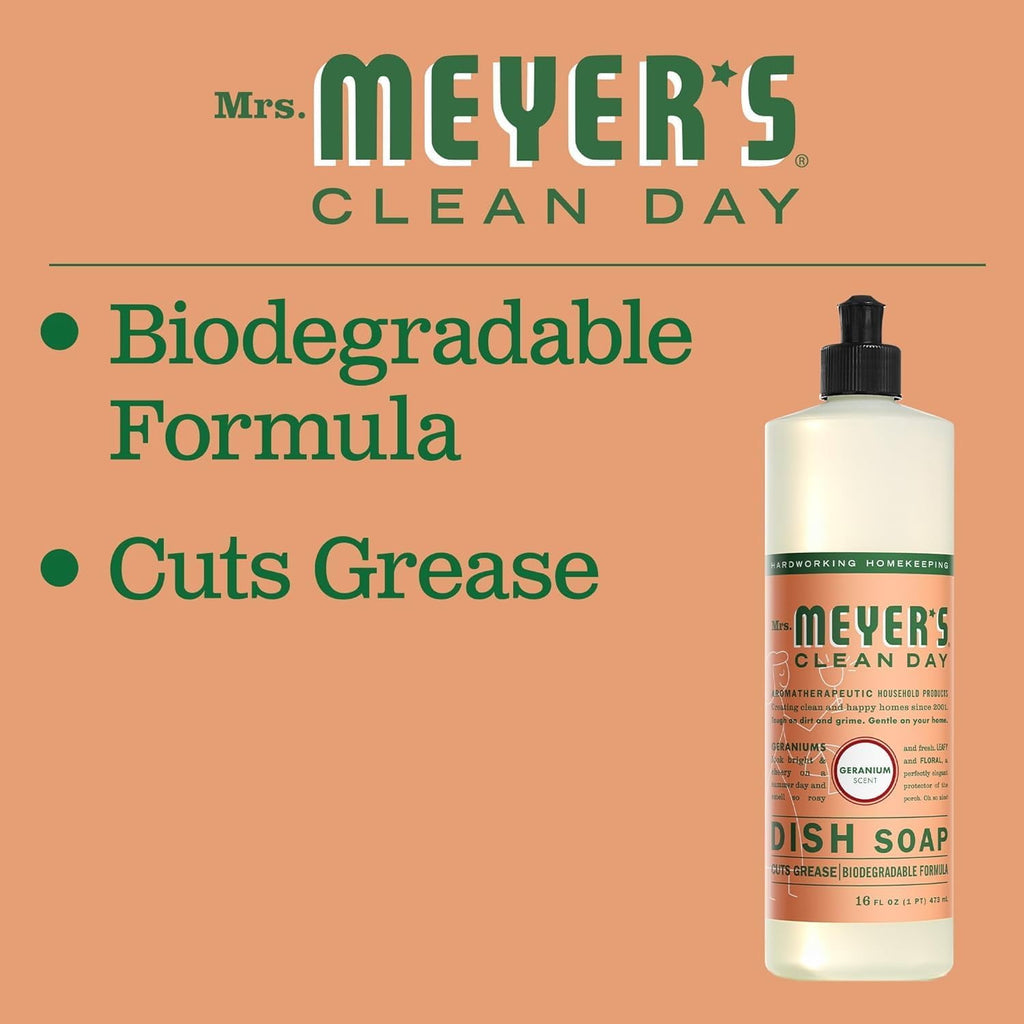 Mrs. Meyer’s Clean Day Variety, 2 Liquid Hand Soap 12.5 oz, 1 Liquid Dish Soap 16 fl oz (Rosemary)