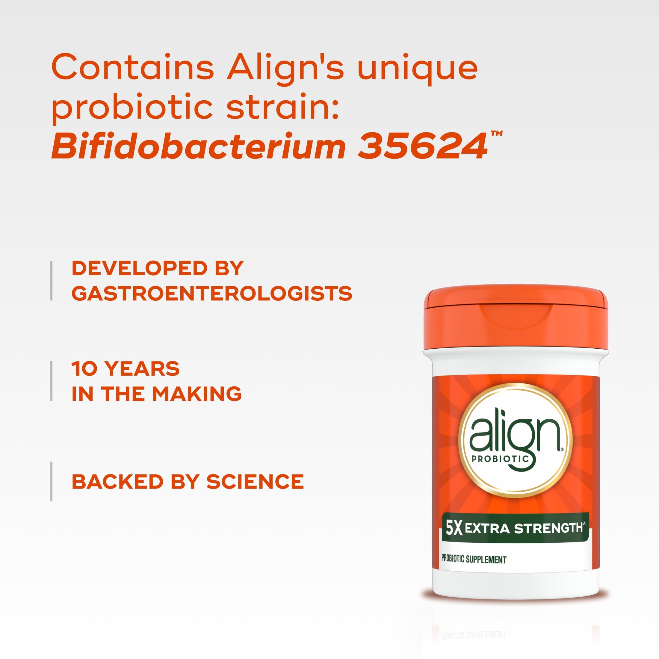 Align Probiotic Extra Strength, 5X More Good Bacteria^, 21 Capsules