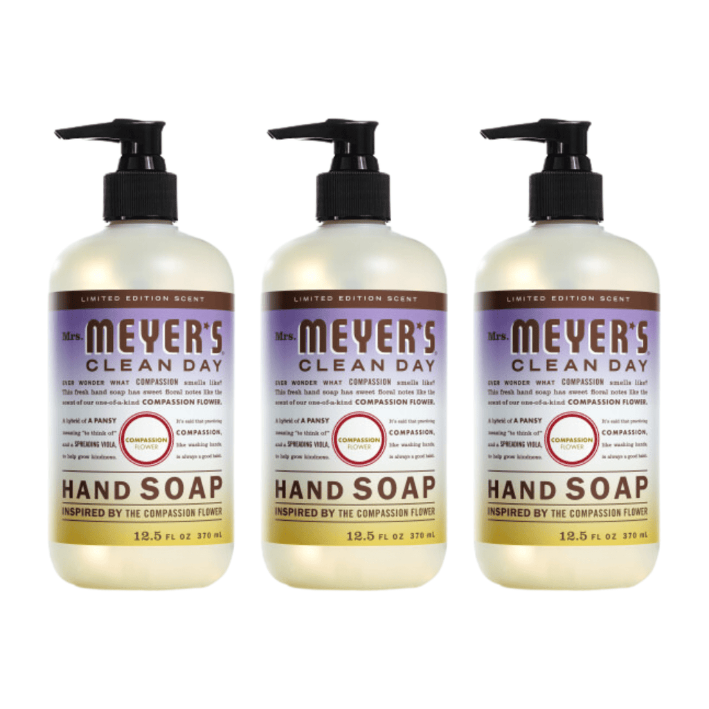 Mrs. Meyer’s Clean Day Liquid Hand Soap, Compassion Flower, 12.5 OZ (Pack of 6)