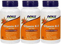 Now Foods Vitamin K-2,100mcg, 100 Vcaps (3 Pack)