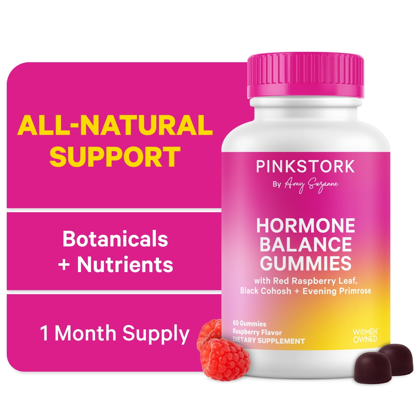 Pink Stork Hormone Balance Gummies for Women - 60 Gummy