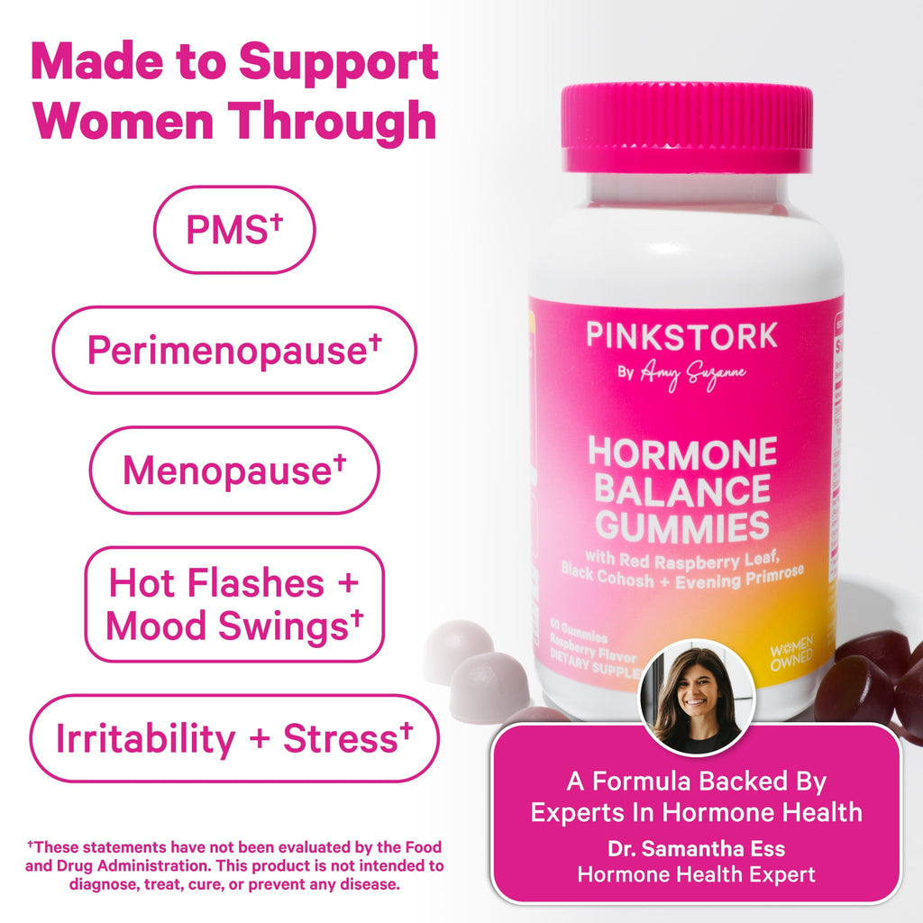 Pink Stork Hormone Balance Gummies for Women - 60 Gummy