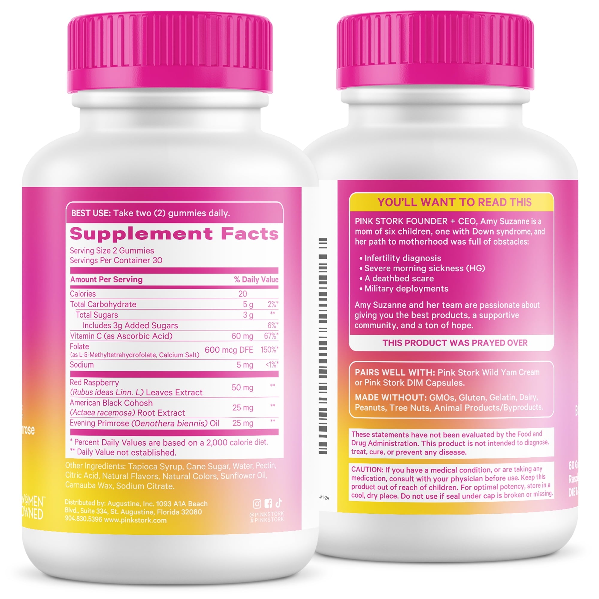 Pink Stork Hormone Balance Gummies for Women - 60 Gummy